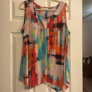 NWOT NO SLEEVE SHIRT